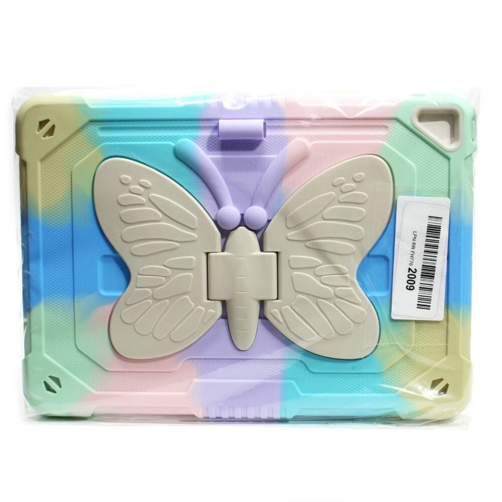For iPad 9/8/7 Generation (10.2") Kids Shockproof Case Stand Cover Butterfly
